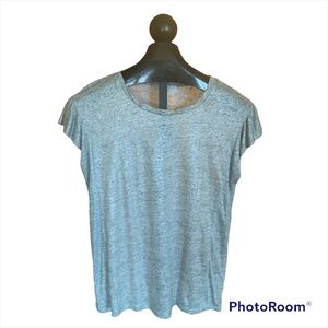 MICHAEL KORS KNIT TOP NWT LG. SILVER/HEATHER GREY